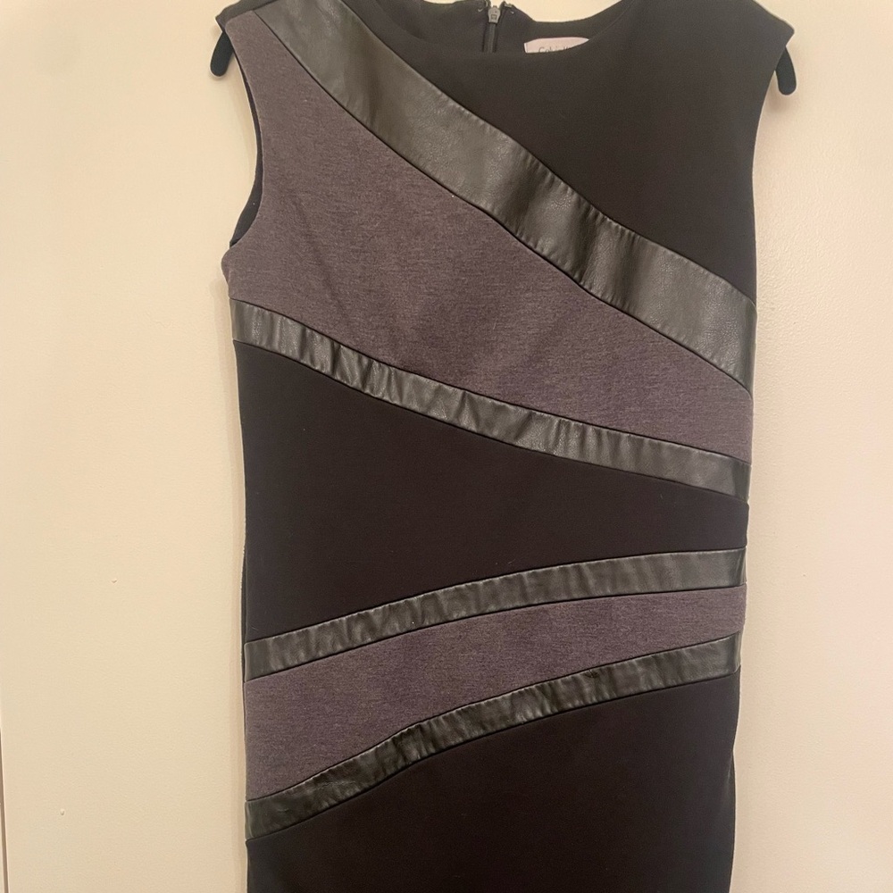 Black and Gray with leather material.